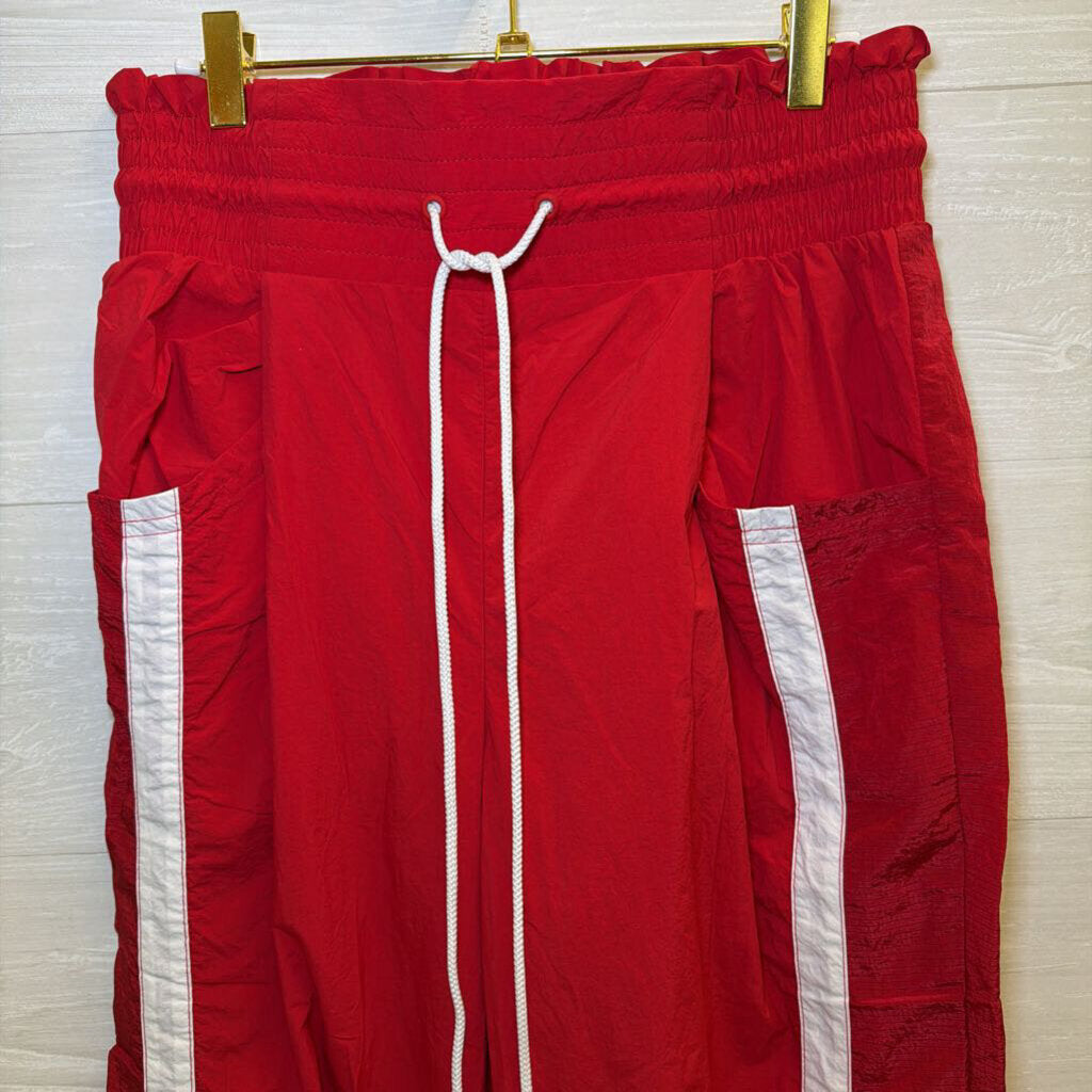 FP Movement Red Contrast Stripe Track Pants Small