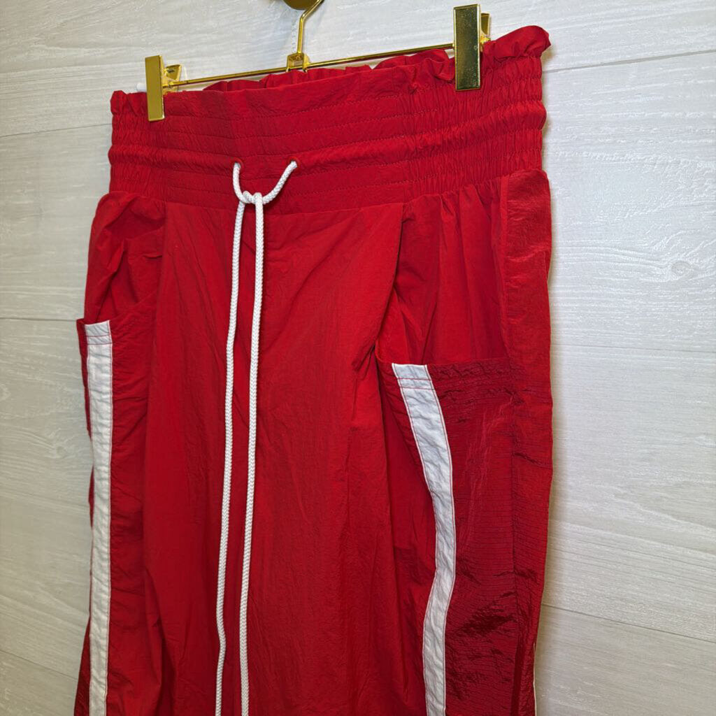 FP Movement Red Contrast Stripe Track Pants Small