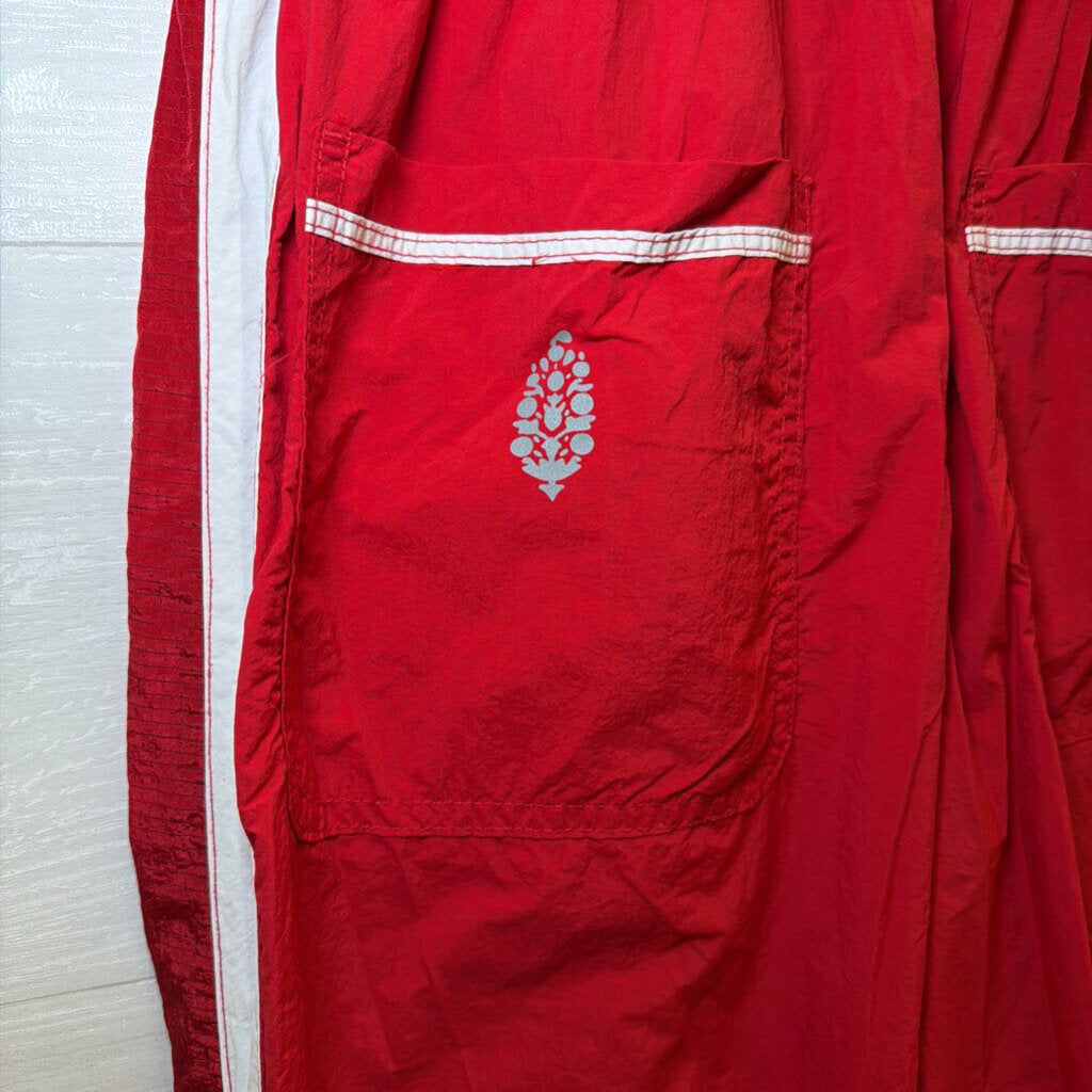 FP Movement Red Contrast Stripe Track Pants Small