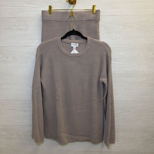 The Drop Grey Sweater Set with Shorts Small