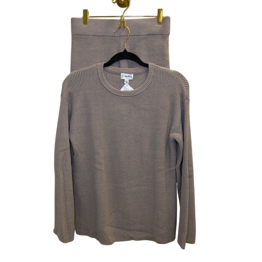 The Drop Grey Sweater Set with Shorts Small