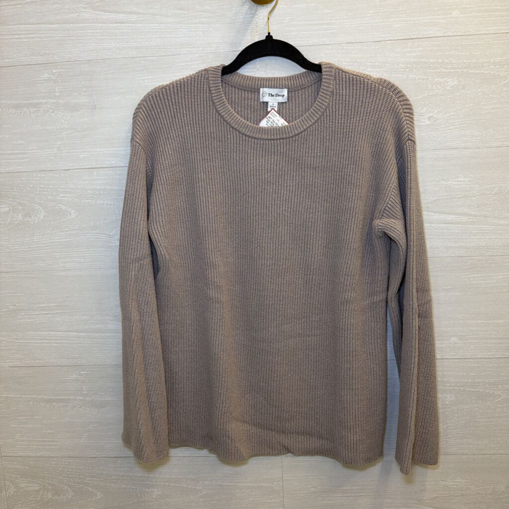 The Drop Grey Sweater Set with Shorts Small