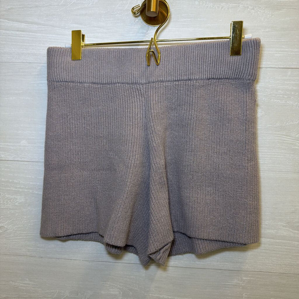 The Drop Grey Sweater Set with Shorts Small