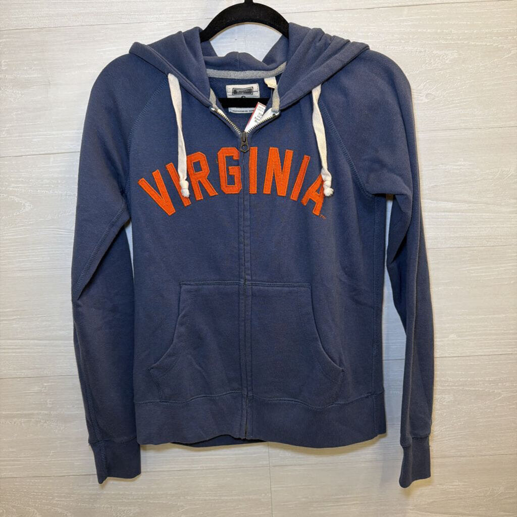 Virginia Zip Up Sweatshirt Small