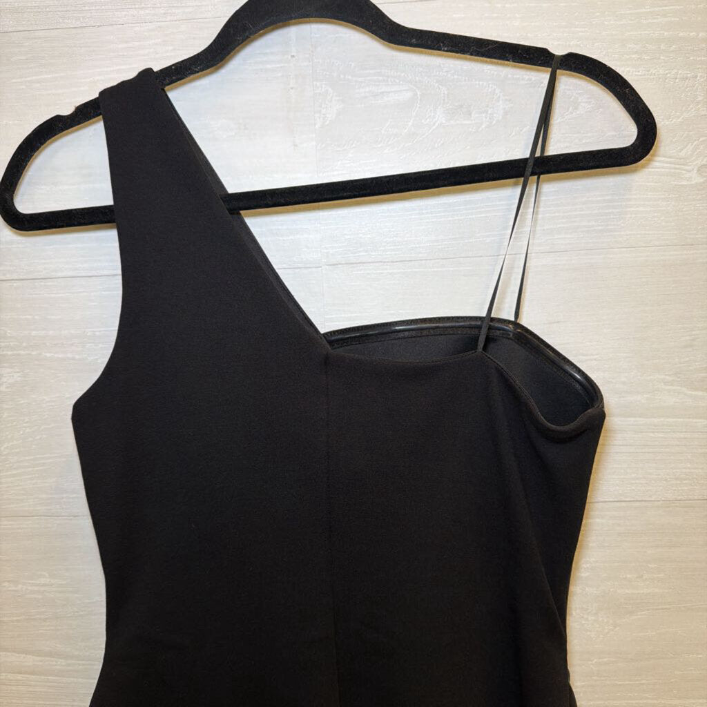 Bailey 44 Faux Leather One-Shoulder Top Small