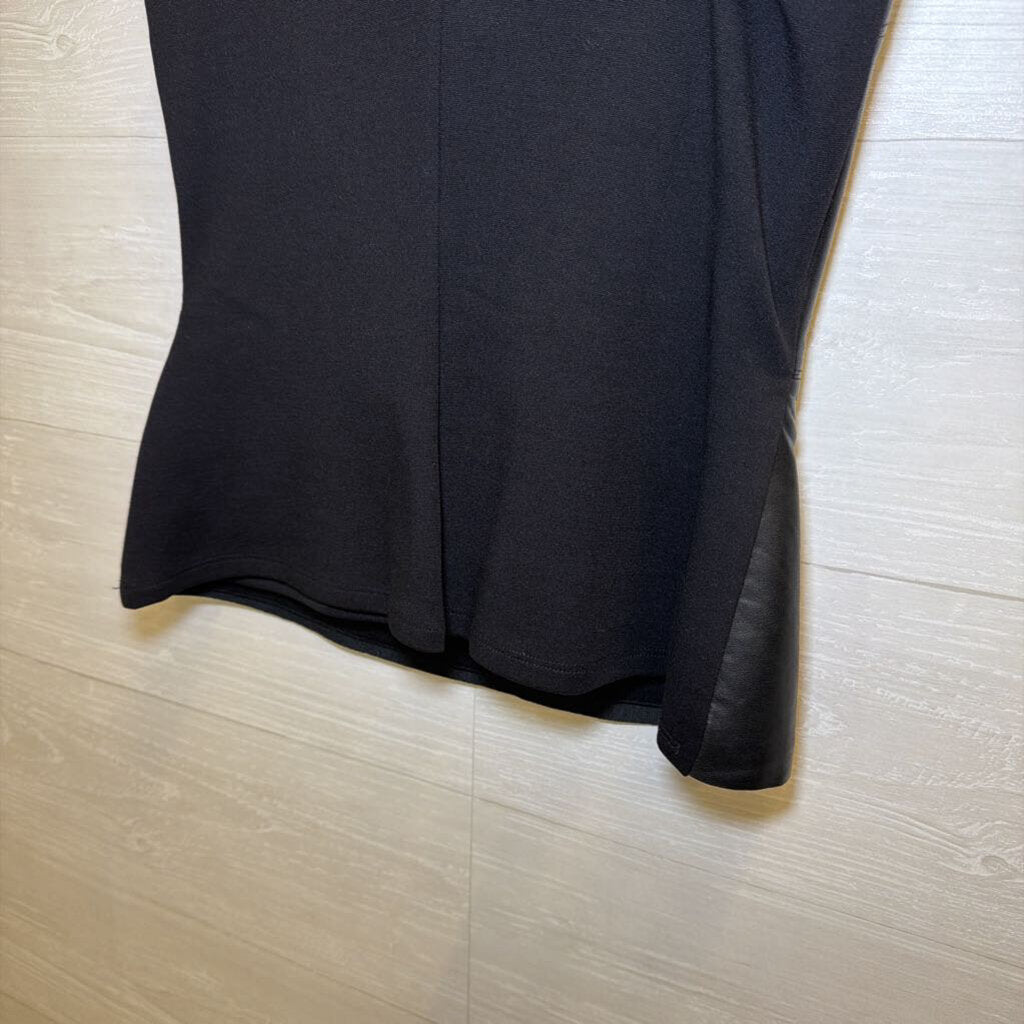 Bailey 44 Faux Leather One-Shoulder Top Small