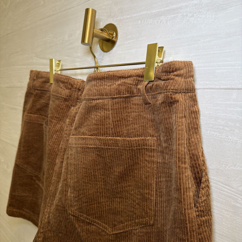 Corduroy Brown Mini Skort Large