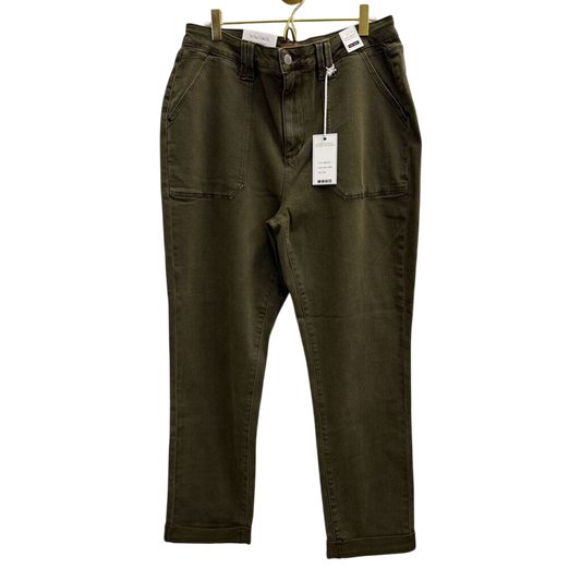 Judy Blue Olive Green Straight Pants NWT 13/31