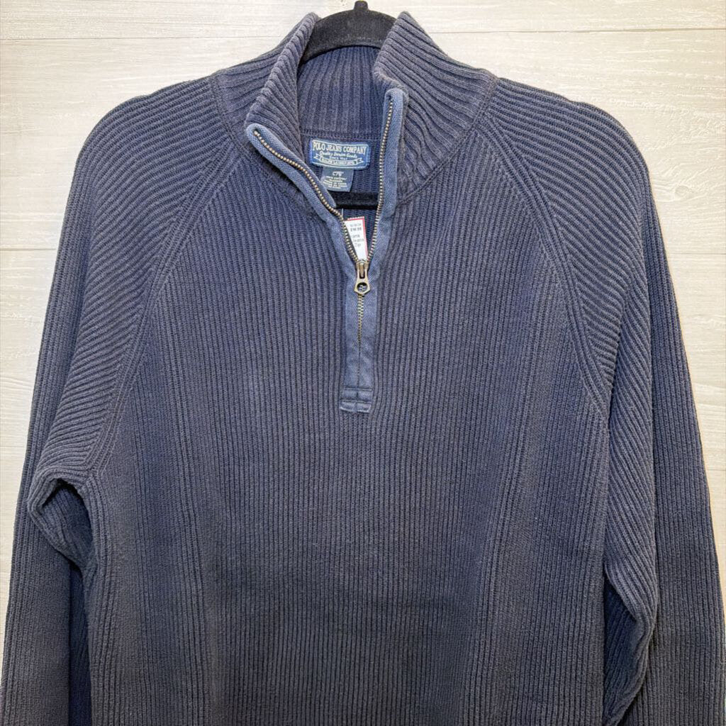 Polo Jeans Navy Quarter Zip Large