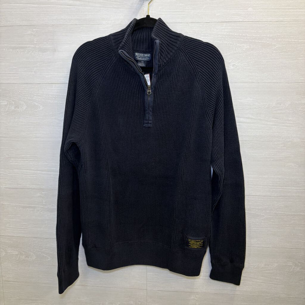 Polo Jeans Navy Quarter Zip Large