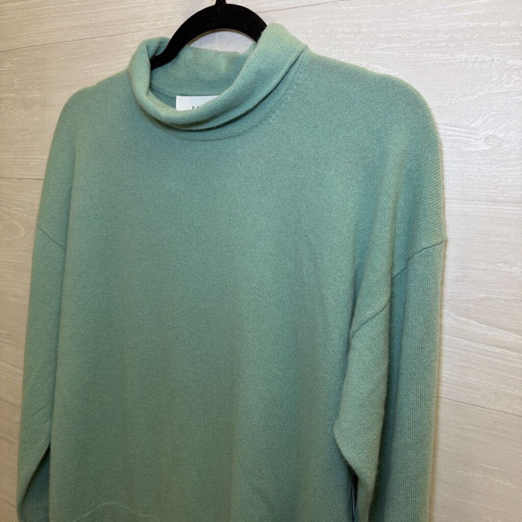 Equipment Mint Green Mock Neck Sweater Small
