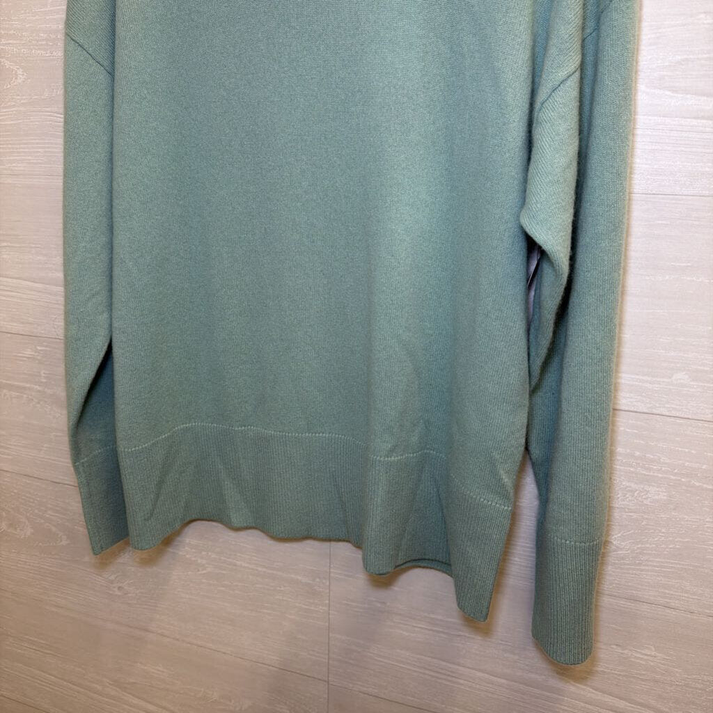 Equipment Mint Green Mock Neck Sweater Small