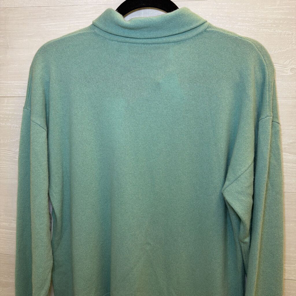 Equipment Mint Green Mock Neck Sweater Small
