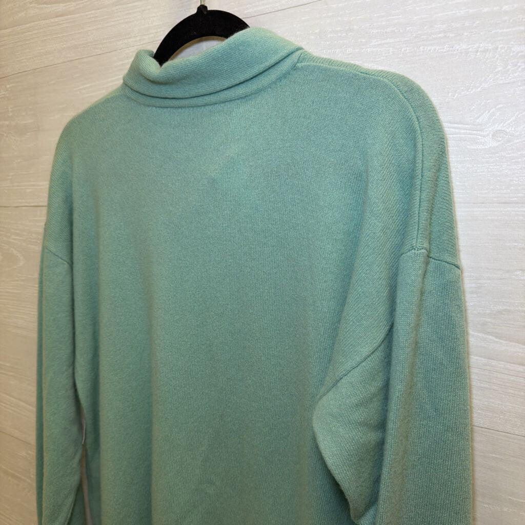Equipment Mint Green Mock Neck Sweater Small