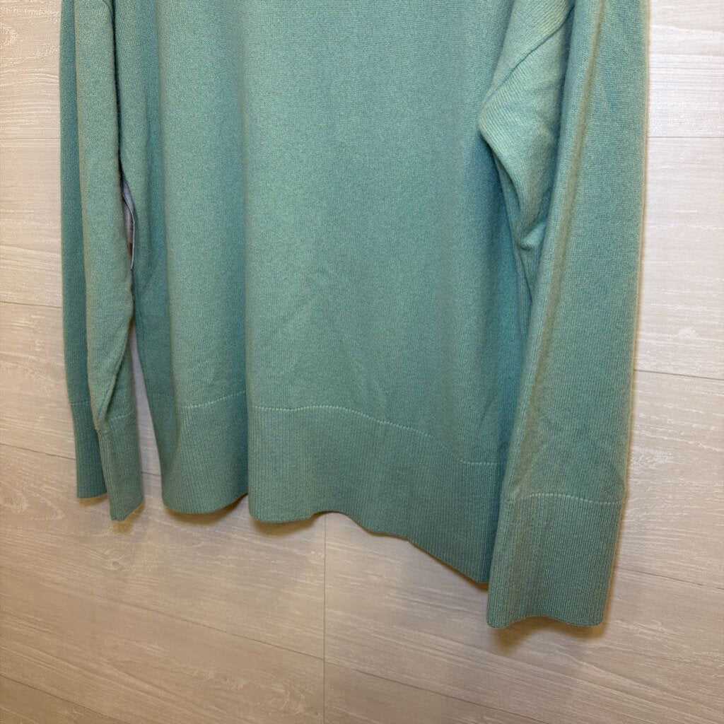 Equipment Mint Green Mock Neck Sweater Small