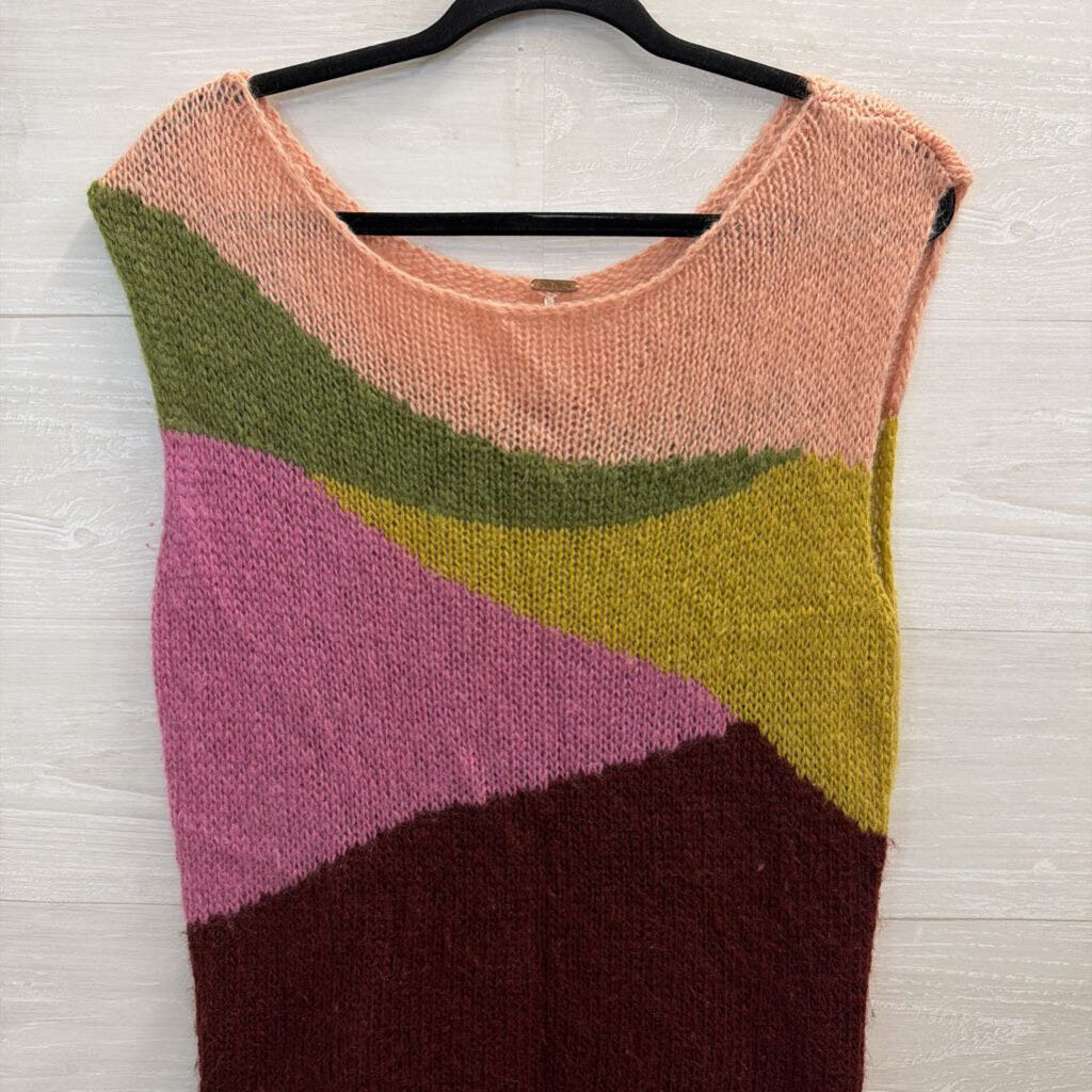 Free People Multicolor Sweater Tunic Extra Small