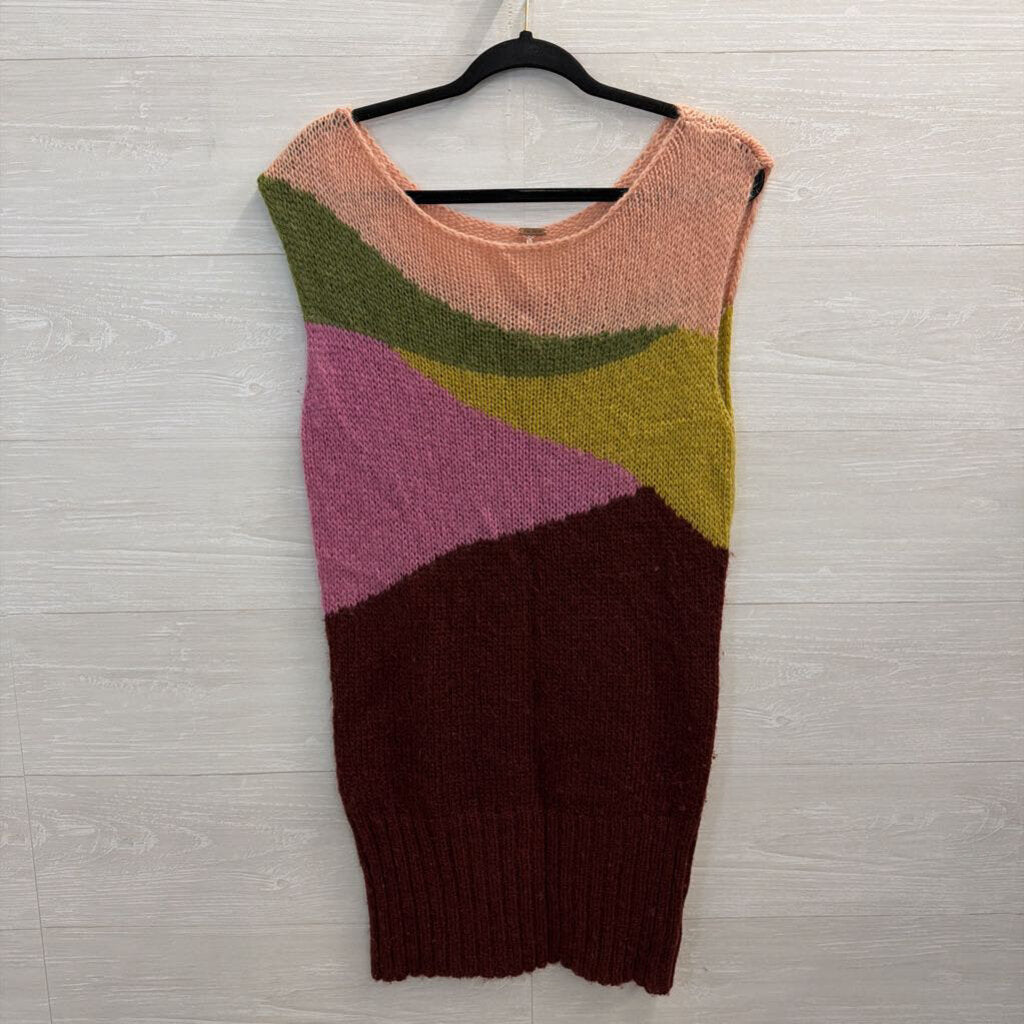 Free People Multicolor Sweater Tunic Extra Small