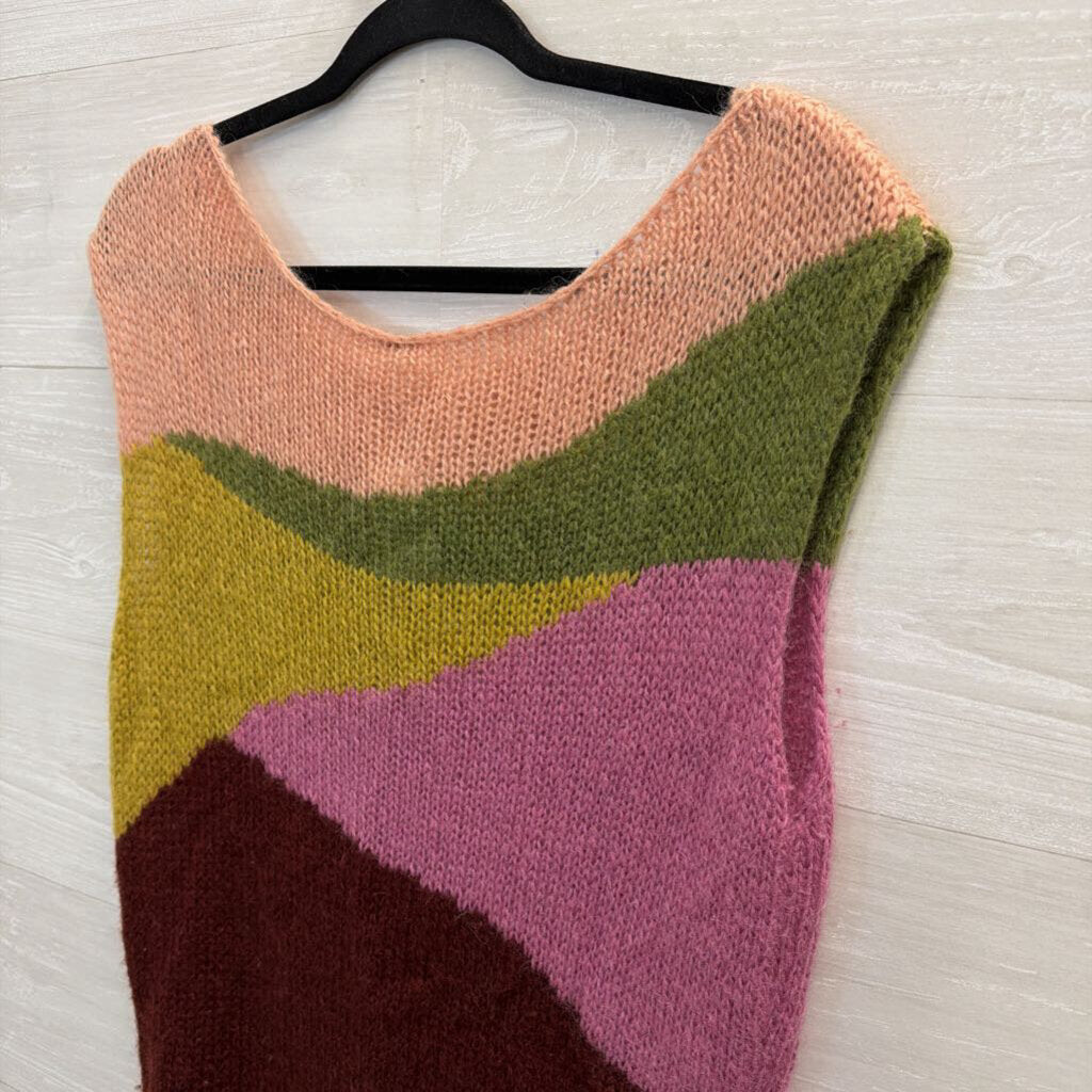 Free People Multicolor Sweater Tunic Extra Small
