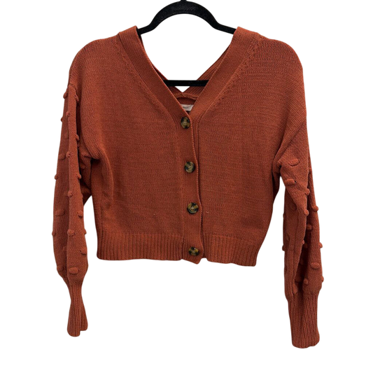 Cropped Burnt Orange Sweater Small