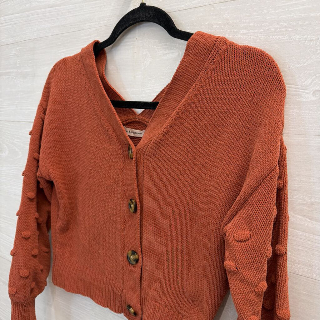 Cropped Burnt Orange Sweater Small