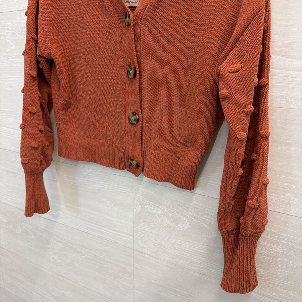 Cropped Burnt Orange Sweater Small