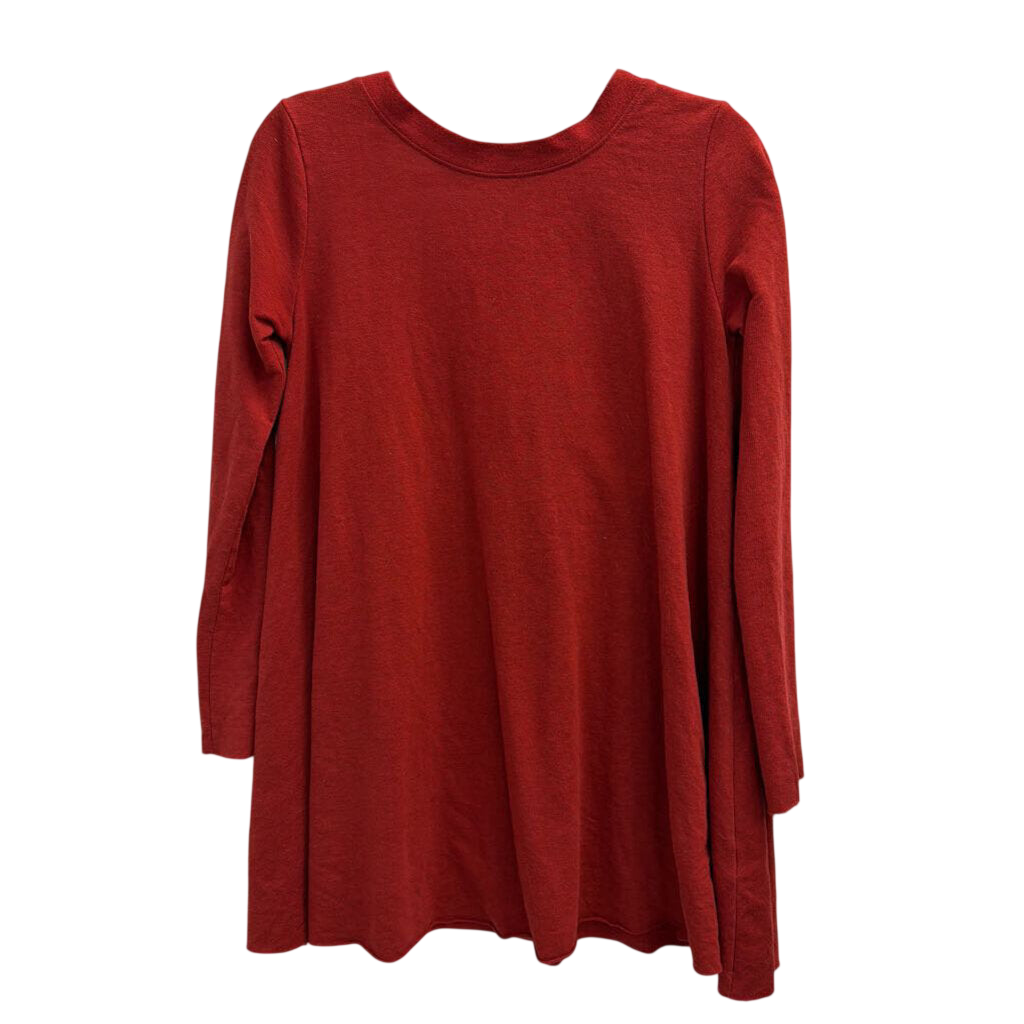FP Beach Red Long Sleeve Tunic Top Extra Small/Small