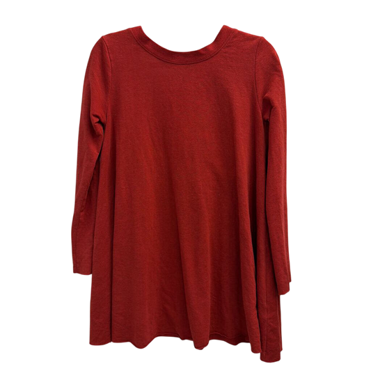 FP Beach Red Long Sleeve Tunic Top Extra Small/Small