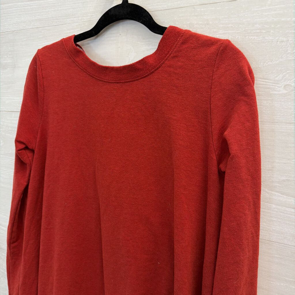 FP Beach Red Long Sleeve Tunic Top Extra Small/Small