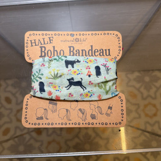Natural Life Printed Boho Bandeau Half Headband