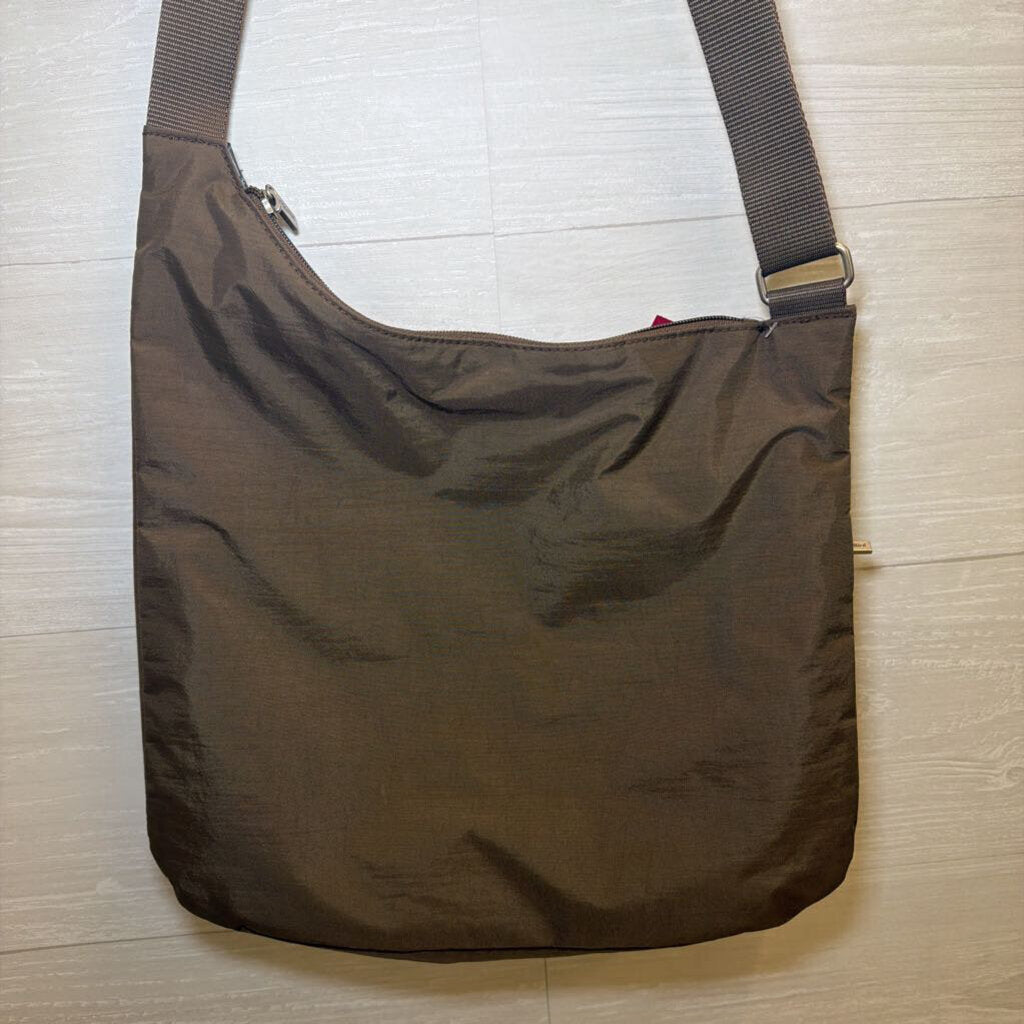 Baggallini Dark Taupe Zip Pocket Crossbody