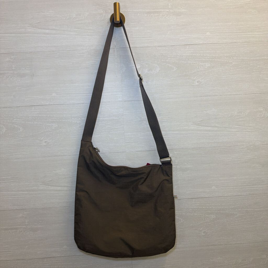 Baggallini Dark Taupe Zip Pocket Crossbody