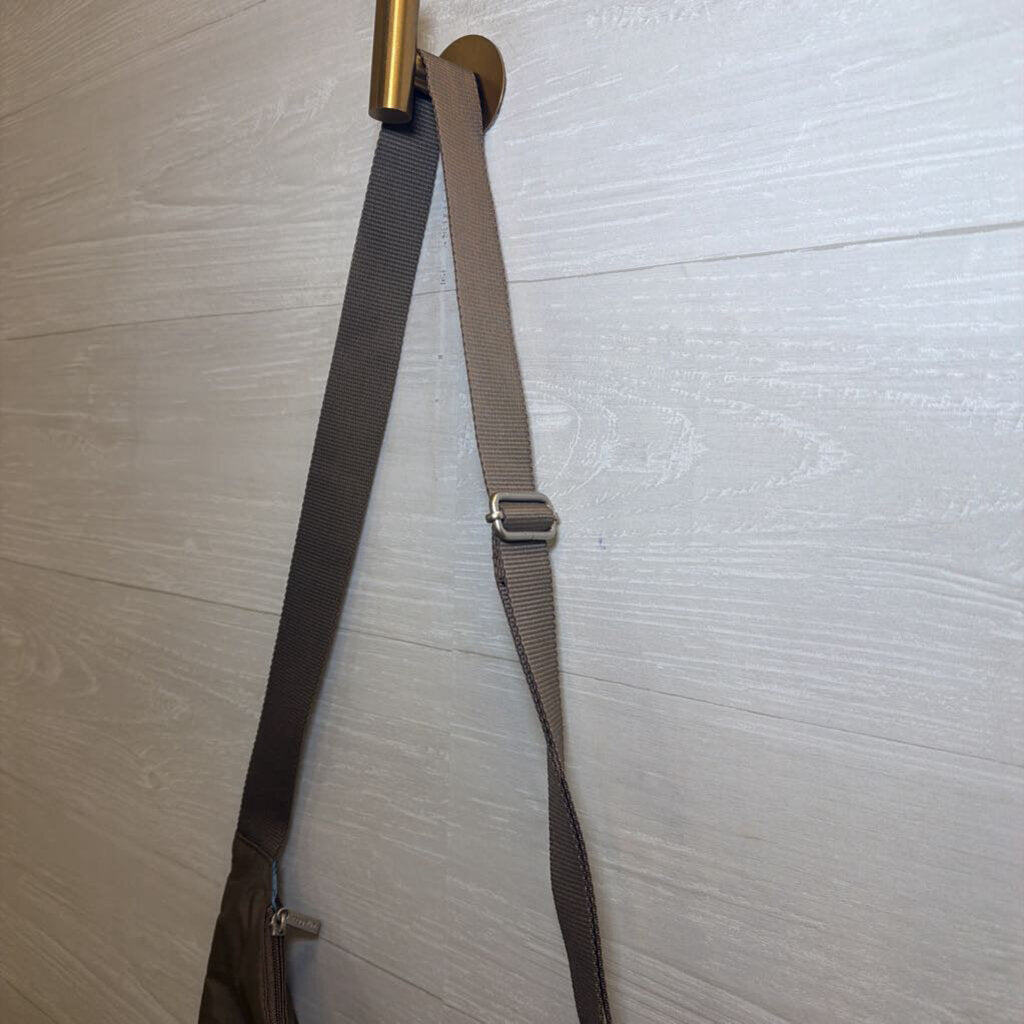 Baggallini Dark Taupe Zip Pocket Crossbody