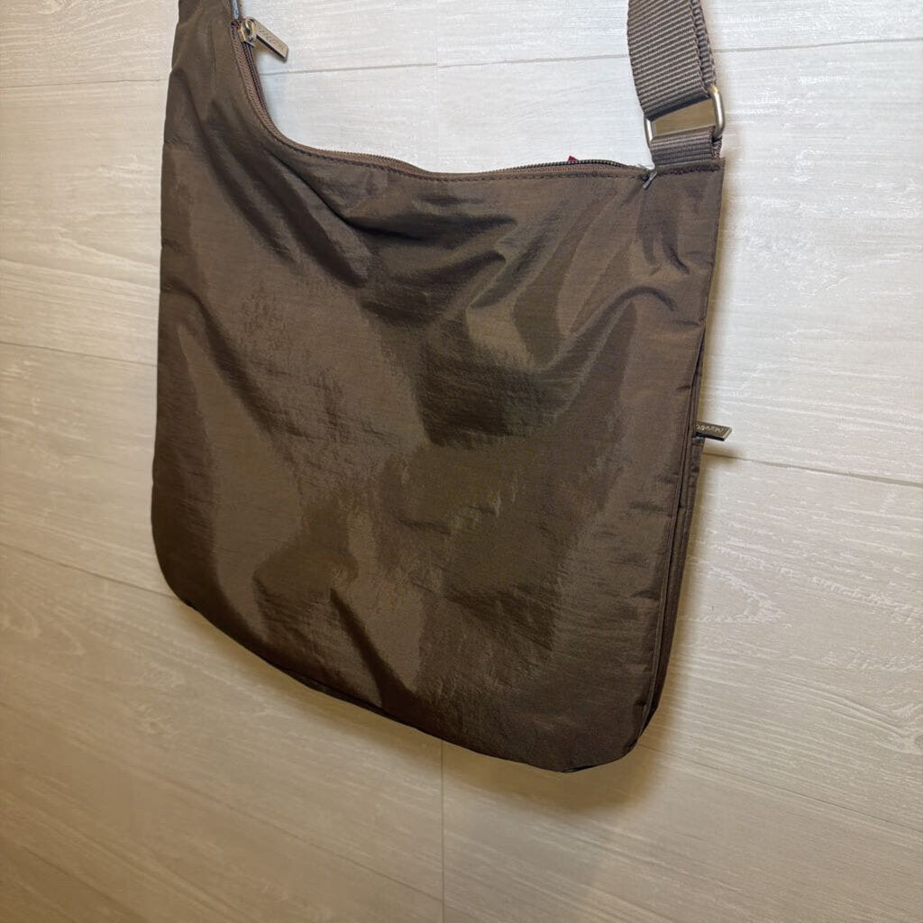 Baggallini Dark Taupe Zip Pocket Crossbody