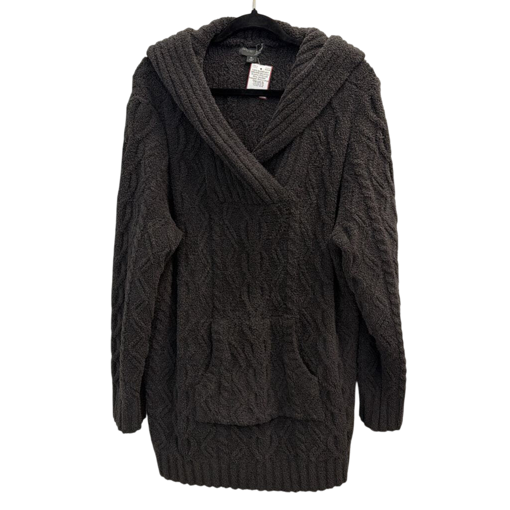 Barefoot Dreams Charcoal Grey Hooded Sweater Extra Large