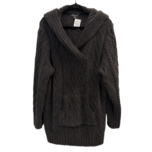 Barefoot Dreams Charcoal Grey Hooded Sweater Extra Large