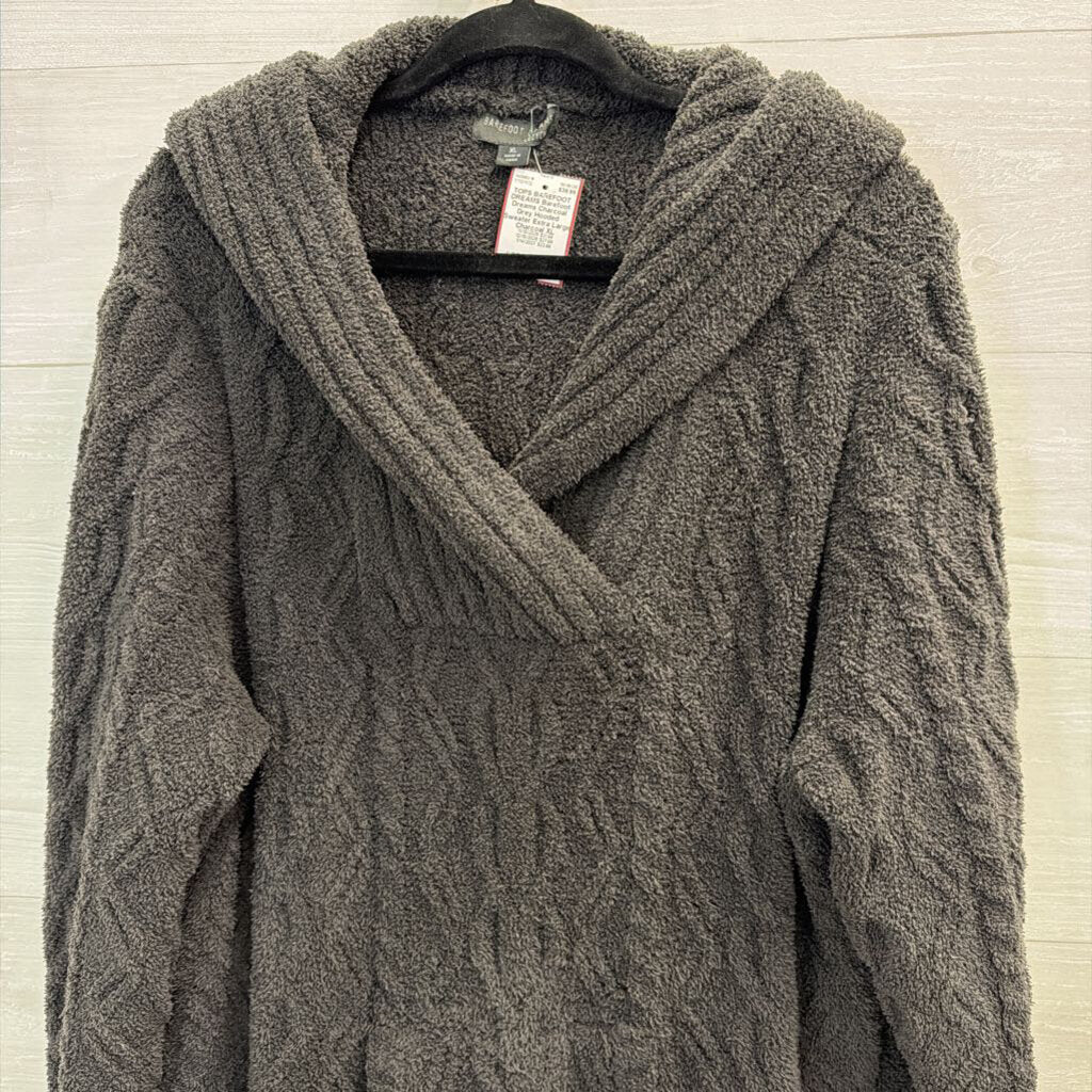 Barefoot Dreams Charcoal Grey Hooded Sweater Extra Large
