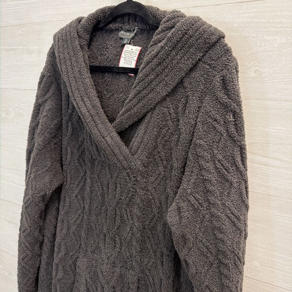 Barefoot Dreams Charcoal Grey Hooded Sweater Extra Large