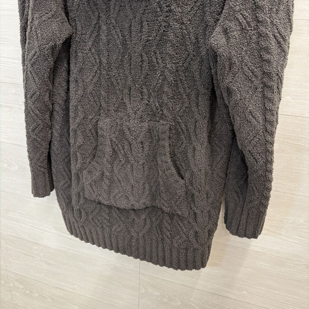 Barefoot Dreams Charcoal Grey Hooded Sweater Extra Large