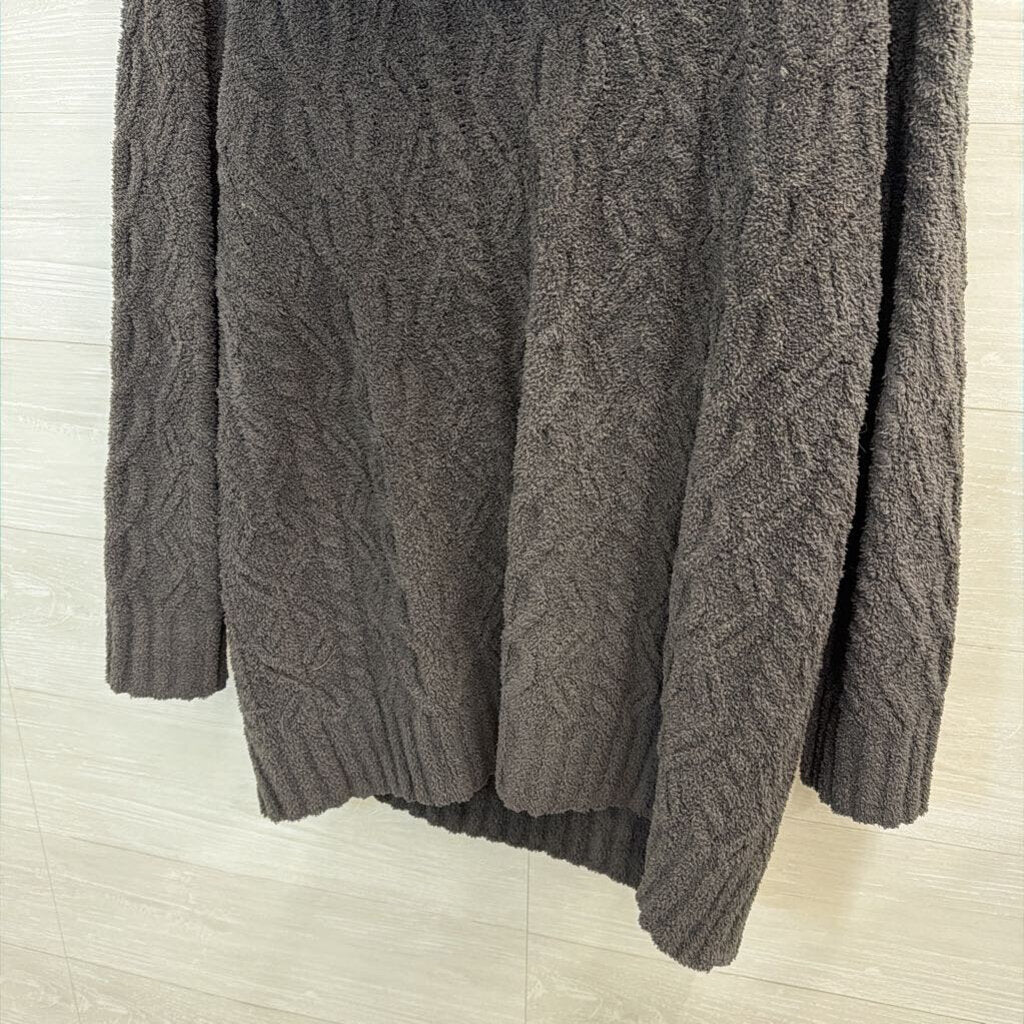 Barefoot Dreams Charcoal Grey Hooded Sweater Extra Large