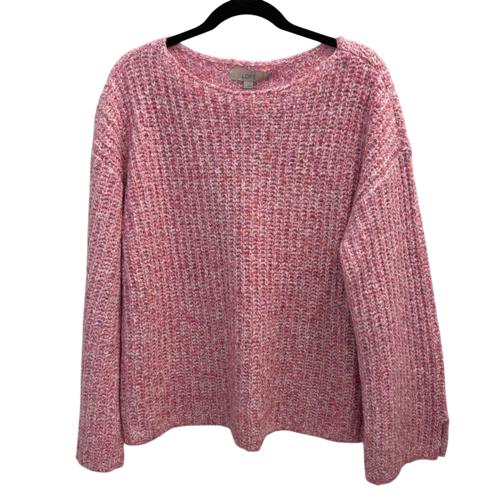Loft Pink Knit Sweater Large