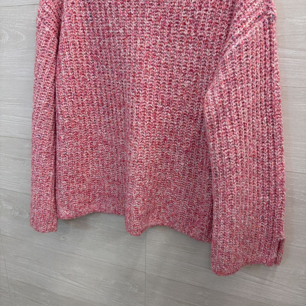 Loft Pink Knit Sweater Large