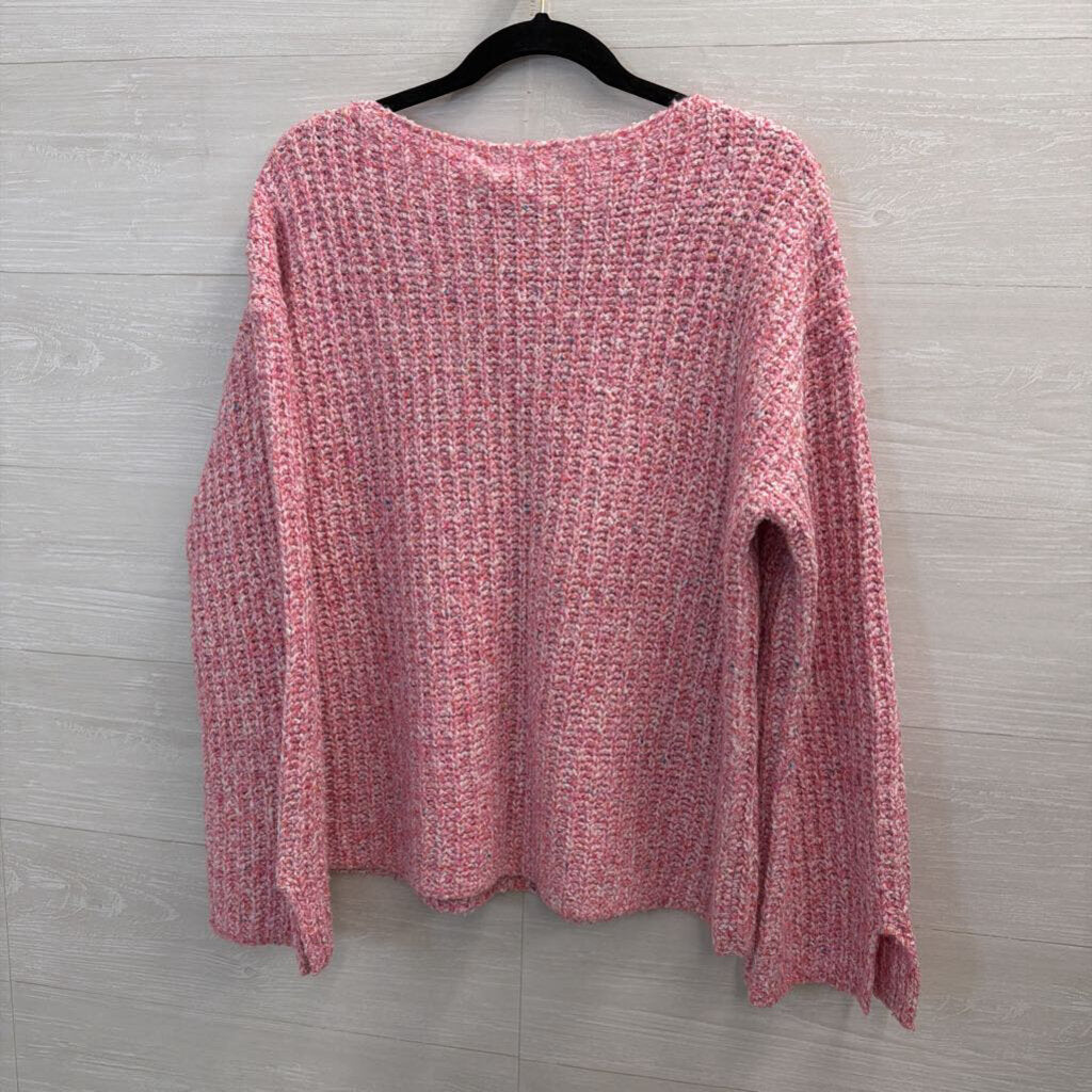 Loft Pink Knit Sweater Large