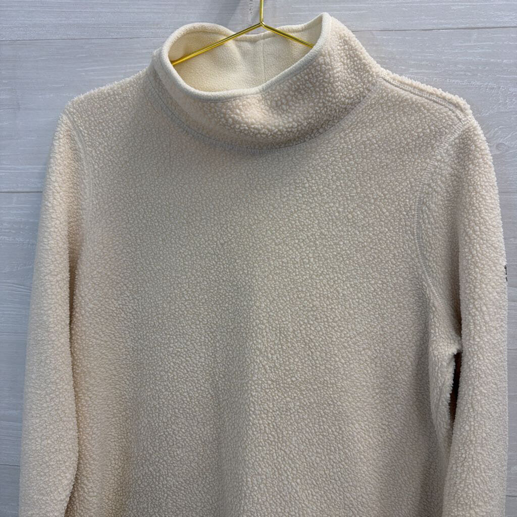 LL Bean Sherpa Mockneck Pullover Large