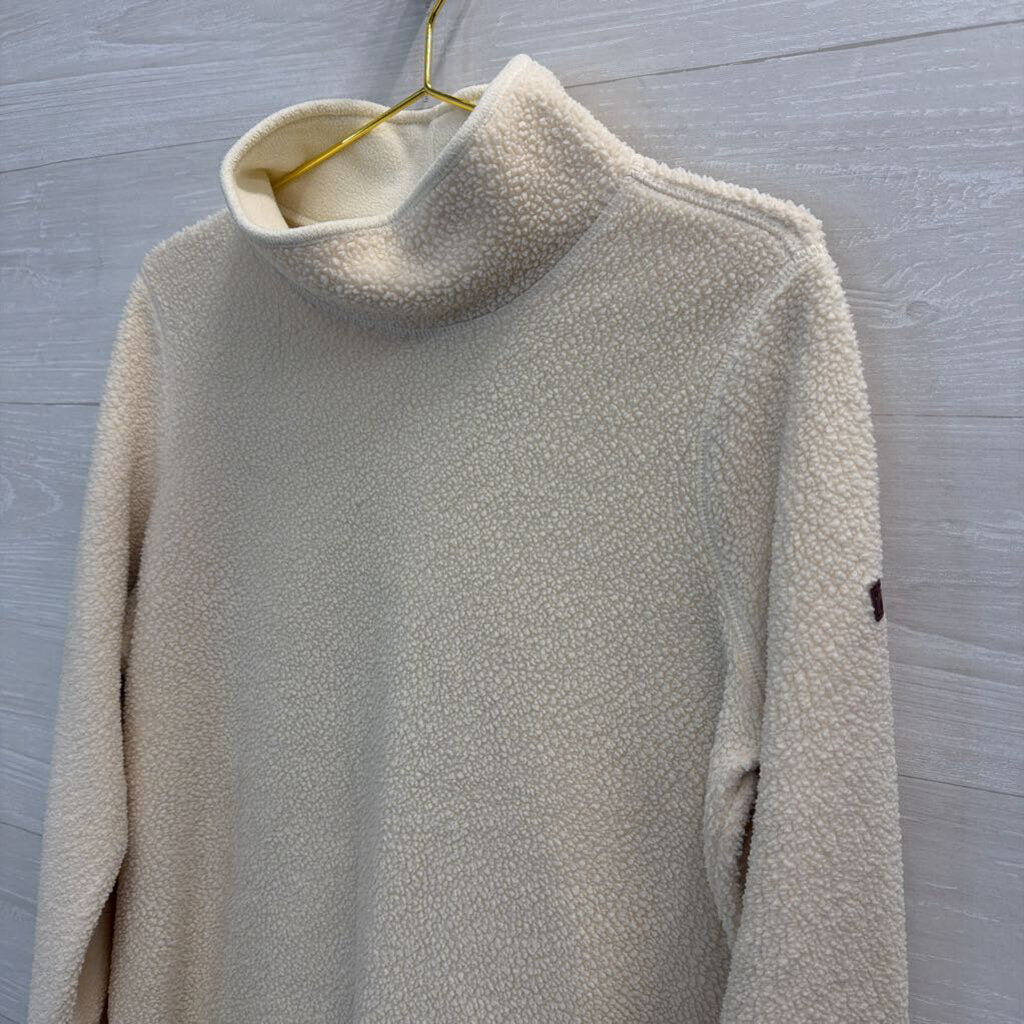 LL Bean Sherpa Mockneck Pullover Large