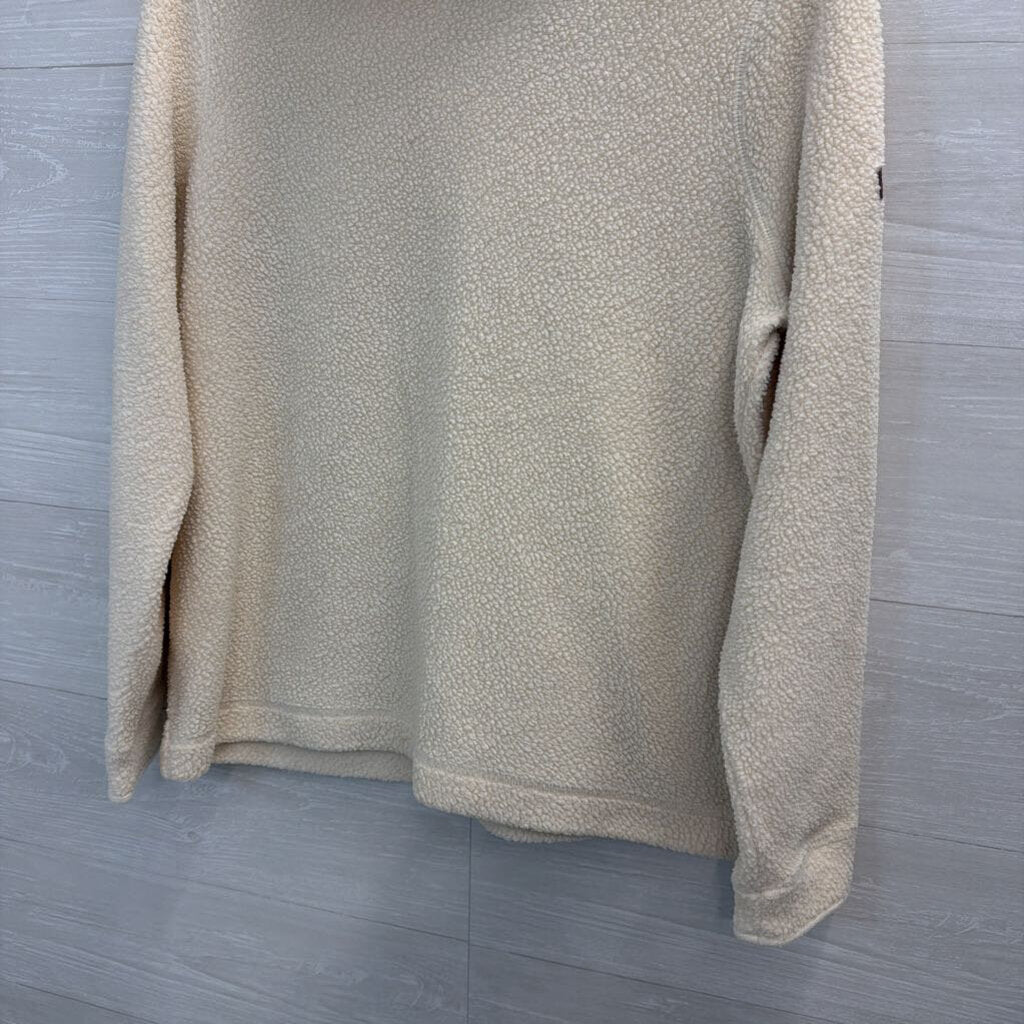 LL Bean Sherpa Mockneck Pullover Large