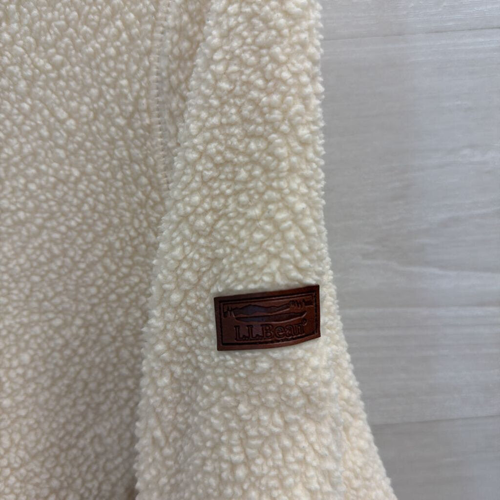 LL Bean Sherpa Mockneck Pullover Large
