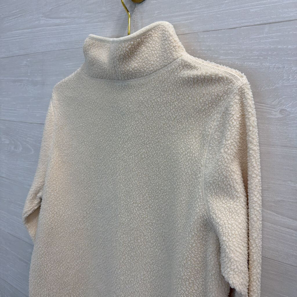 LL Bean Sherpa Mockneck Pullover Large