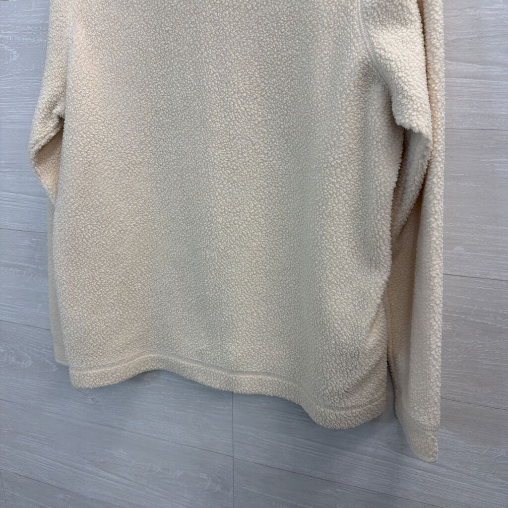 LL Bean Sherpa Mockneck Pullover Large