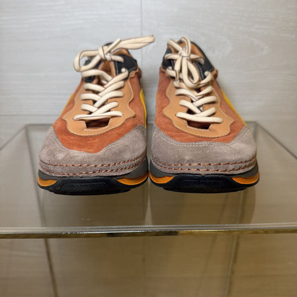 Multicolor Suede-Look Sneaker