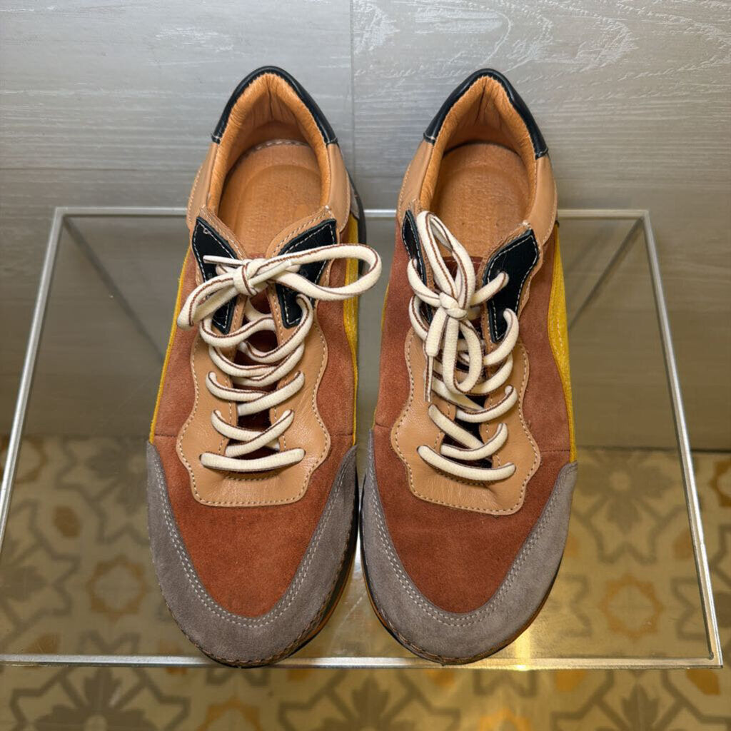Multicolor Suede-Look Sneaker 38